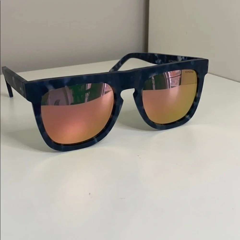 Komono Bennet Matte Indigo Demi Sunglasses blue